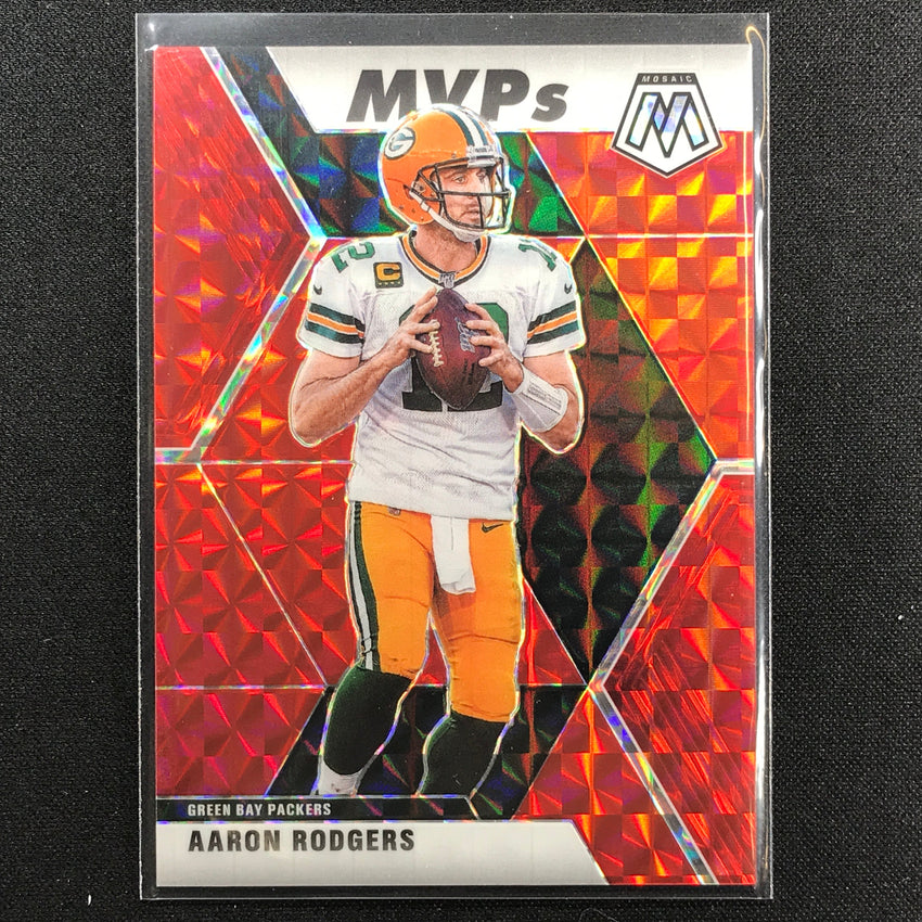 2020 Mosaic Aaron Rodgers Choice Hall Of Fame Fusion Red 73/80