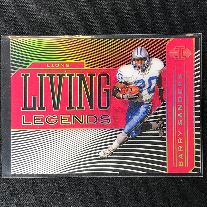 2020 Illusions Barry Sanders Living Legends Acetate Pink /399