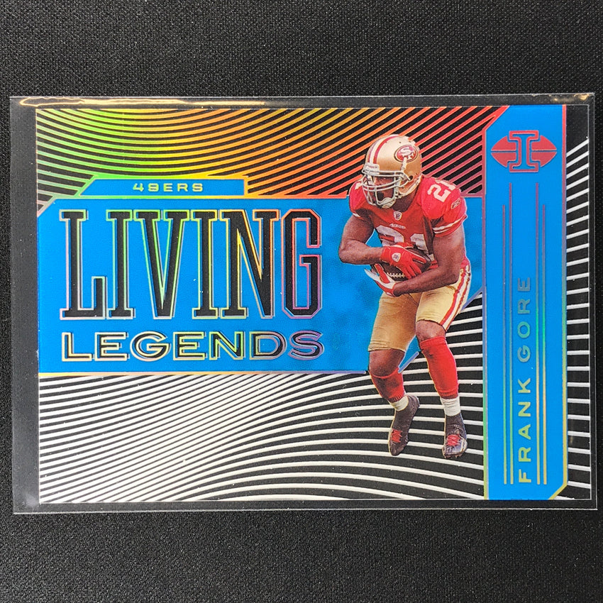 2020 Illusions Frank Gore Living Legends Acetate Light Blue /299