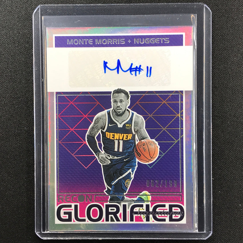 2021-22 Recon Monte Morris Glorified Signatures Auto 62/199