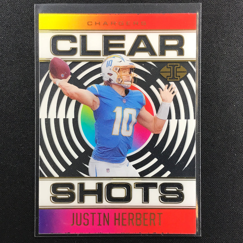 2021 Illusions JUSTIN HERBERT Clear Shots Acetate Base #1