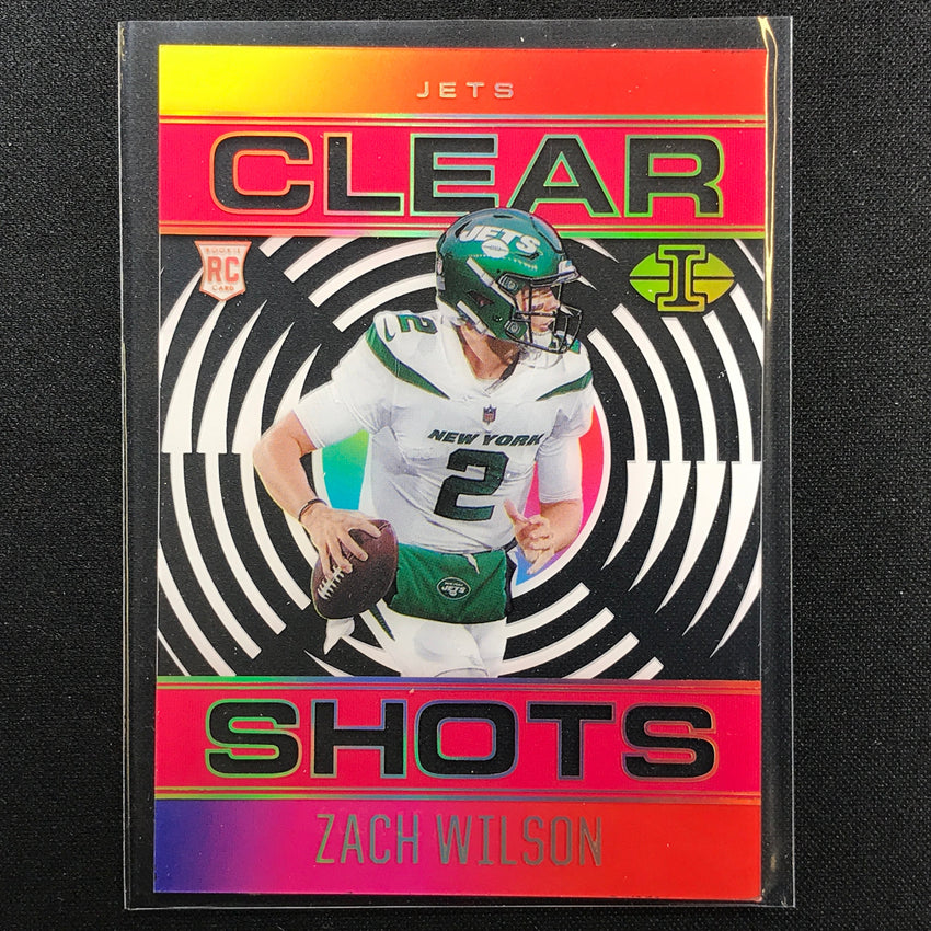 2021 Illusions Zach Wilson Rookie Clear Shots Acetate Pink 131/399