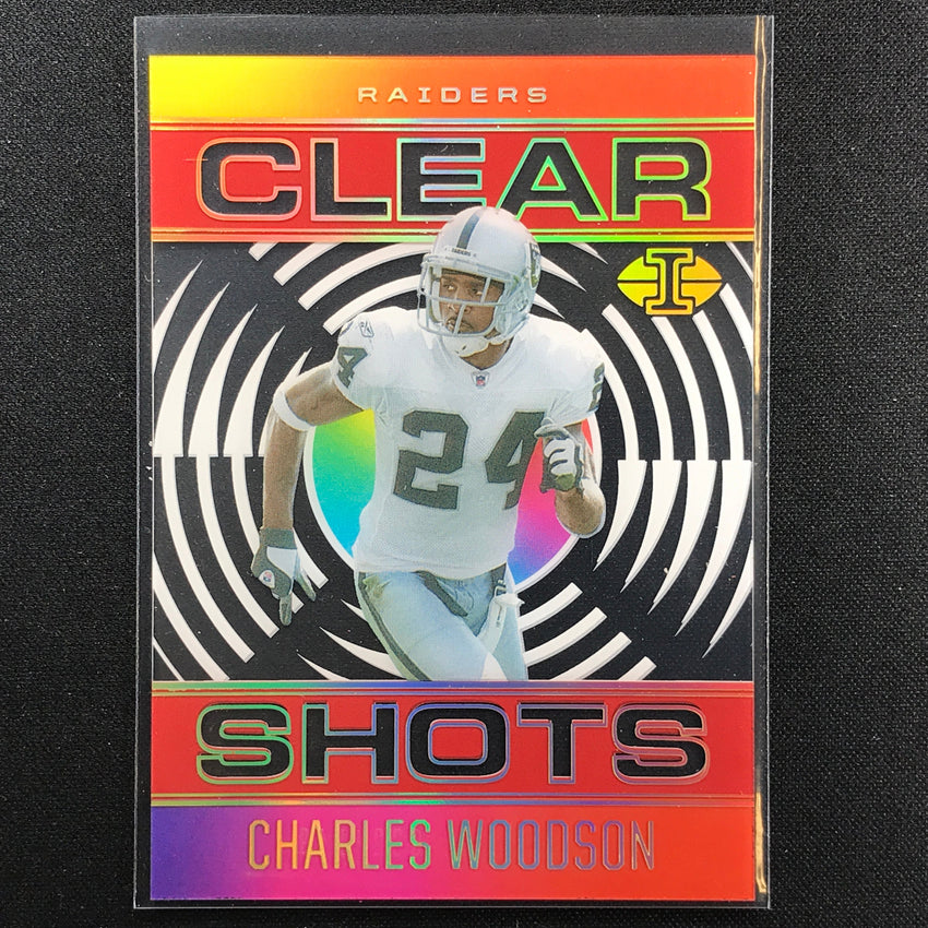 2021 Illusions Charles Woodson Clear Shots Acetate Red 82/149