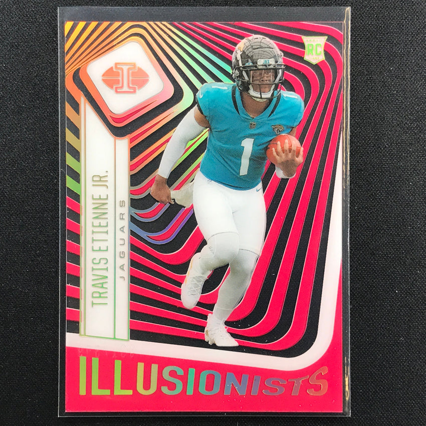 2021 Illusions Travis Etienne Jr. Rookie Illusionists Acetate Pink 361/399