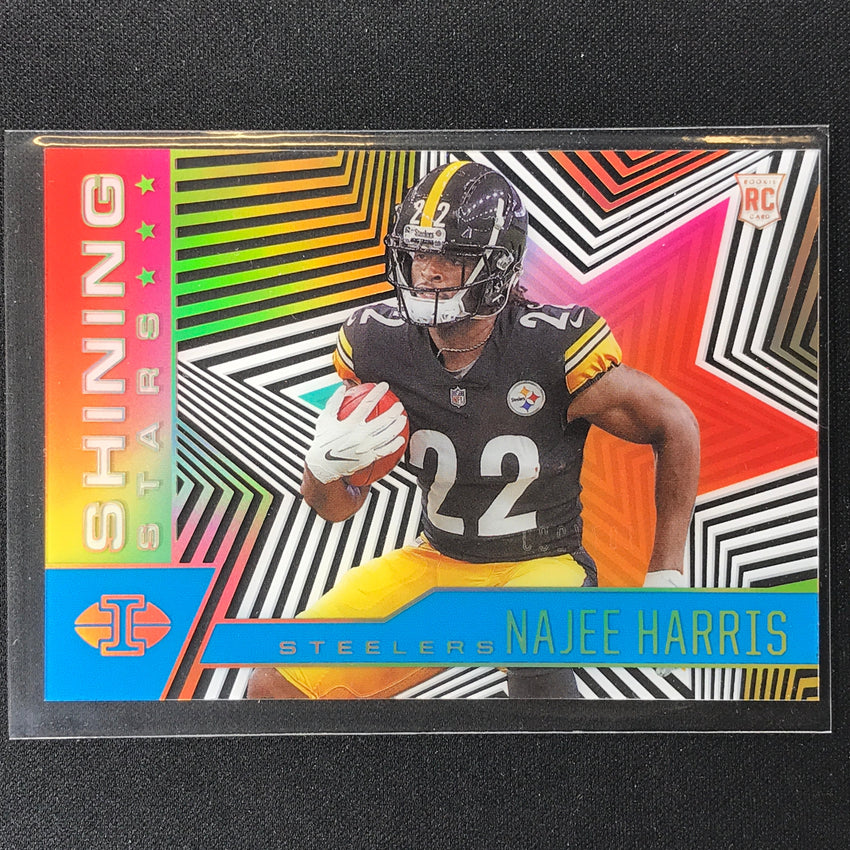 2021 Illusions Najee Harris Rookie Shining Stars Acetate Light Blue 107/299