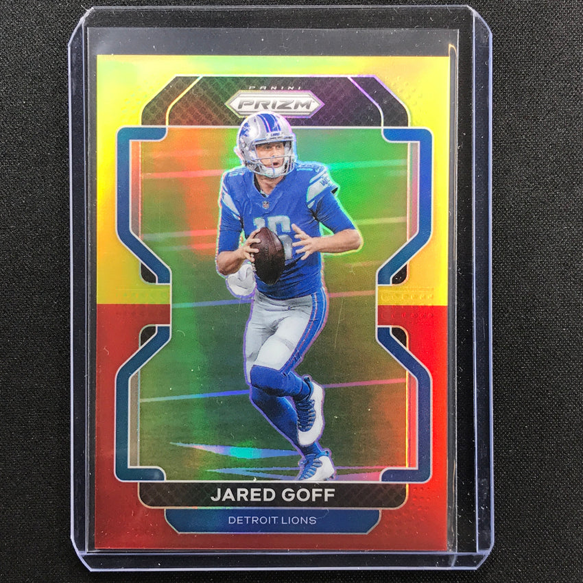 2021 Prizm Jared Goff Red And Yellow 2/39
