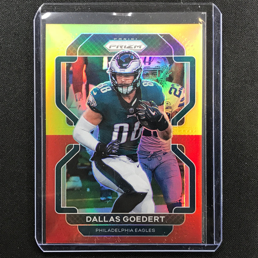 2021 Prizm Dallas Goedert Red And Yellow 18/39
