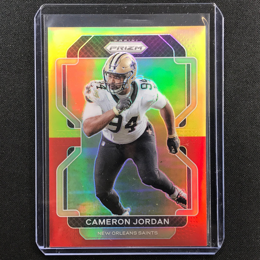 2021 Prizm Cameron Jordan Red And Yellow 15/39