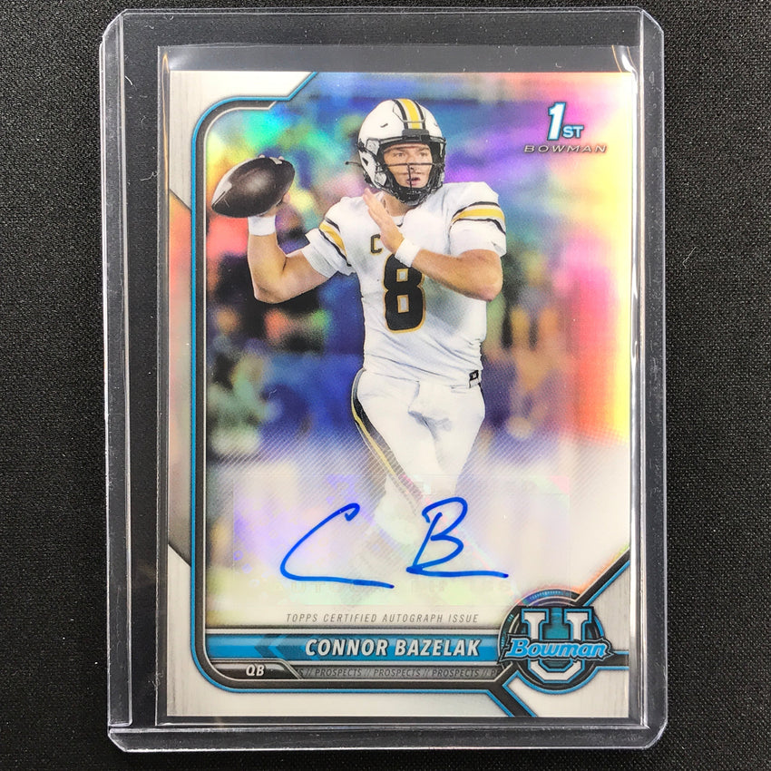 2021-22 Bowman University Connor Bazelak 1st Bowman Chrome Prospect Auto No Cb