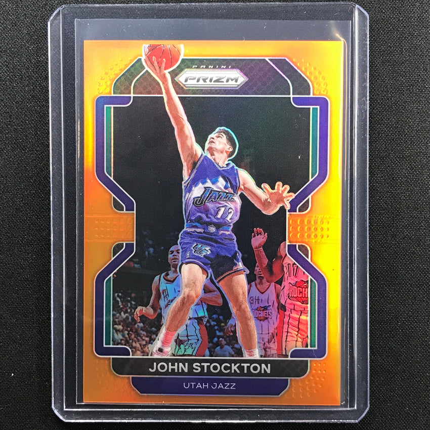 2021-22 Prizm John Stockton Orange 37/49