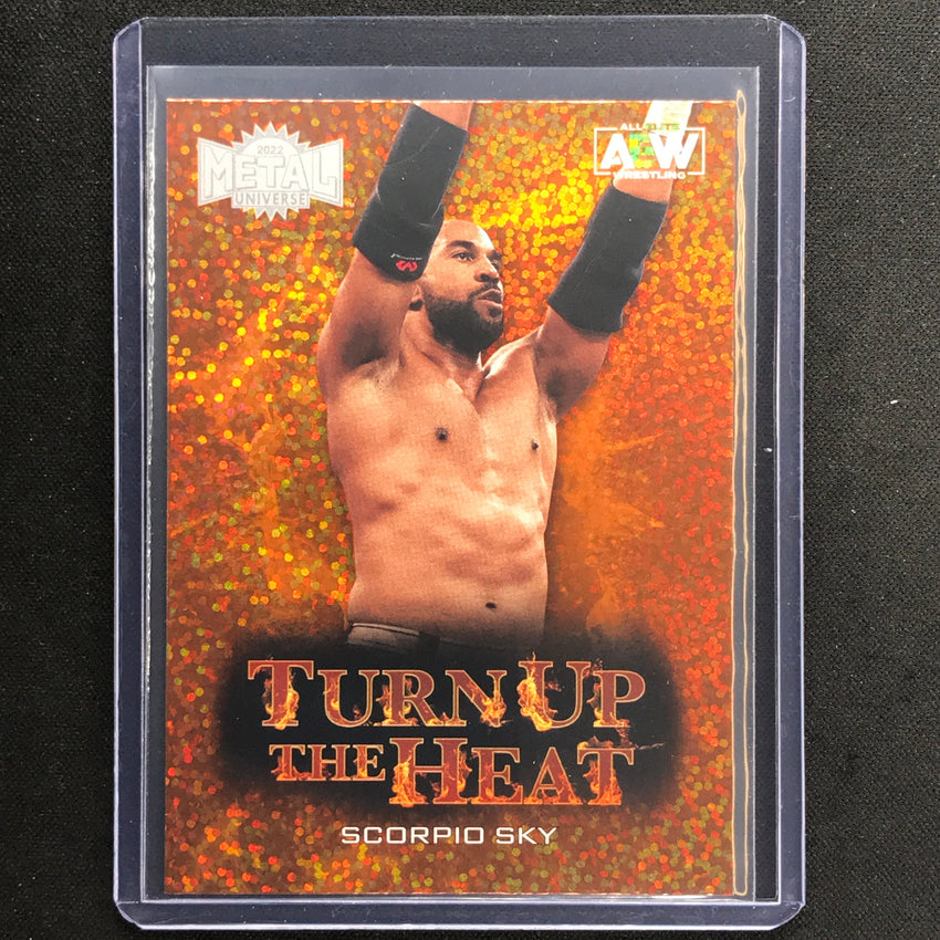 2022 Metal Universe AEW SCORPIO SKY Turn up the Heat Base #20