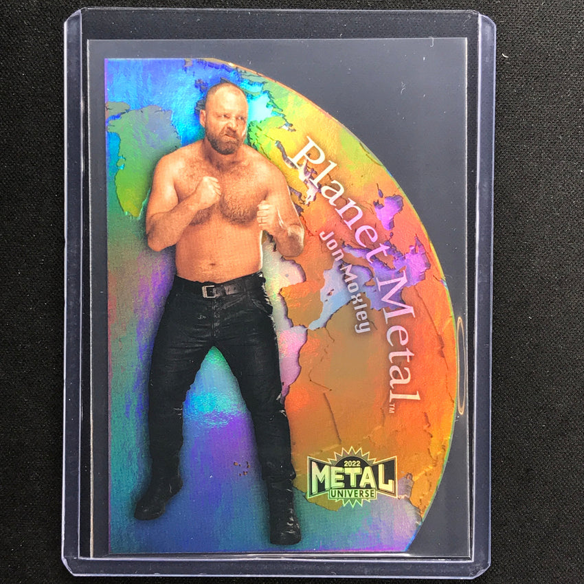 2022 Metal Universe AEW JON MOXLEY Planet Metal Die-Cut Gold SP #5