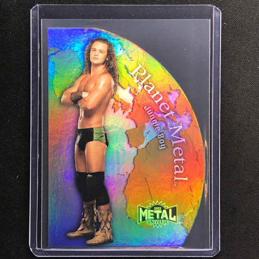 2022 Metal Universe AEW JUNGLE BOY JACK PERRY Planet Metal Die-Cut Gold SP #16