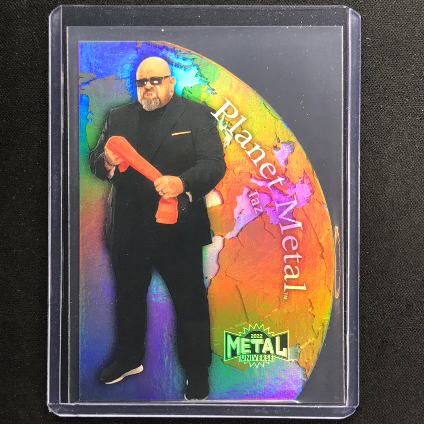 2022 Metal Universe AEW TAZ Planet Metal Die-Cut Gold SP #22