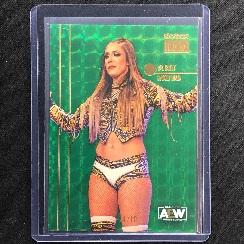 2022 Metal Universe AEW Dr. Britt Baker Dmd Skybox Premium Star Emeralds 4/10