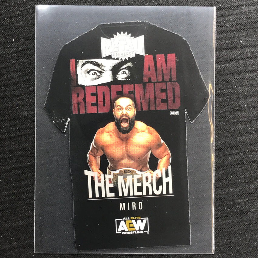 2022 Metal Universe AEW MIRO The Merch Die-Cut Base #17