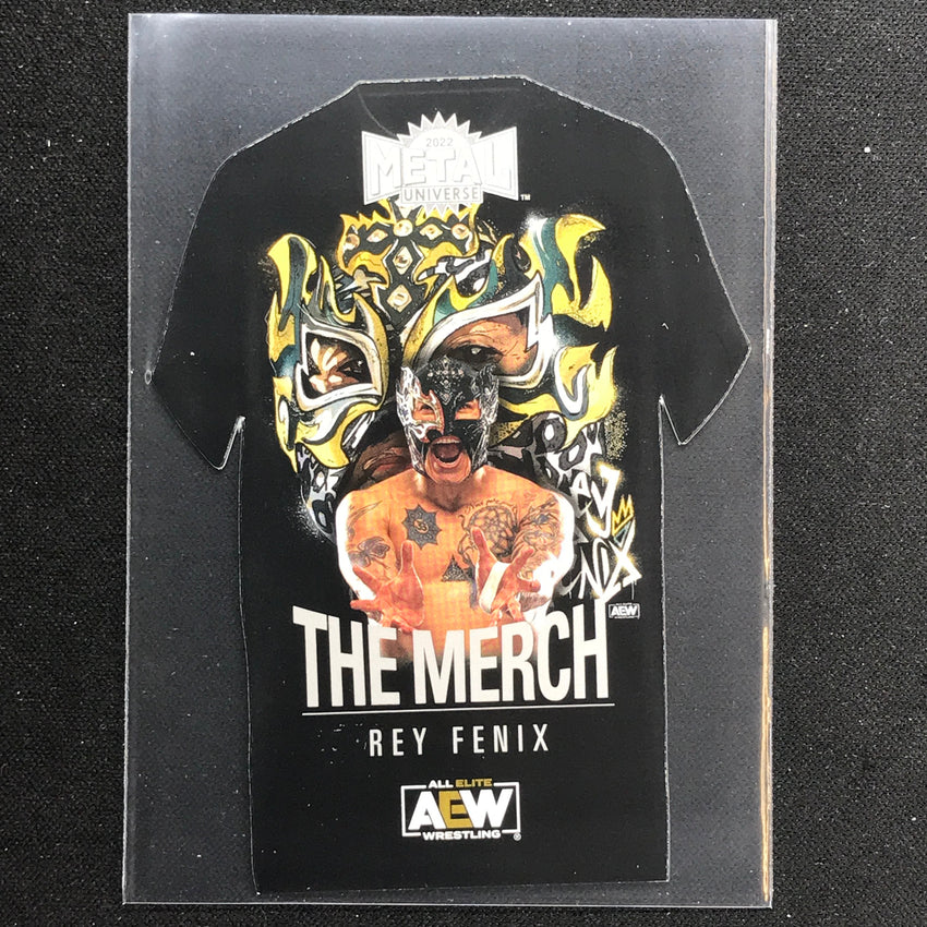 2022 Metal Universe AEW REY FENIX The Merch Die-Cut Base #20