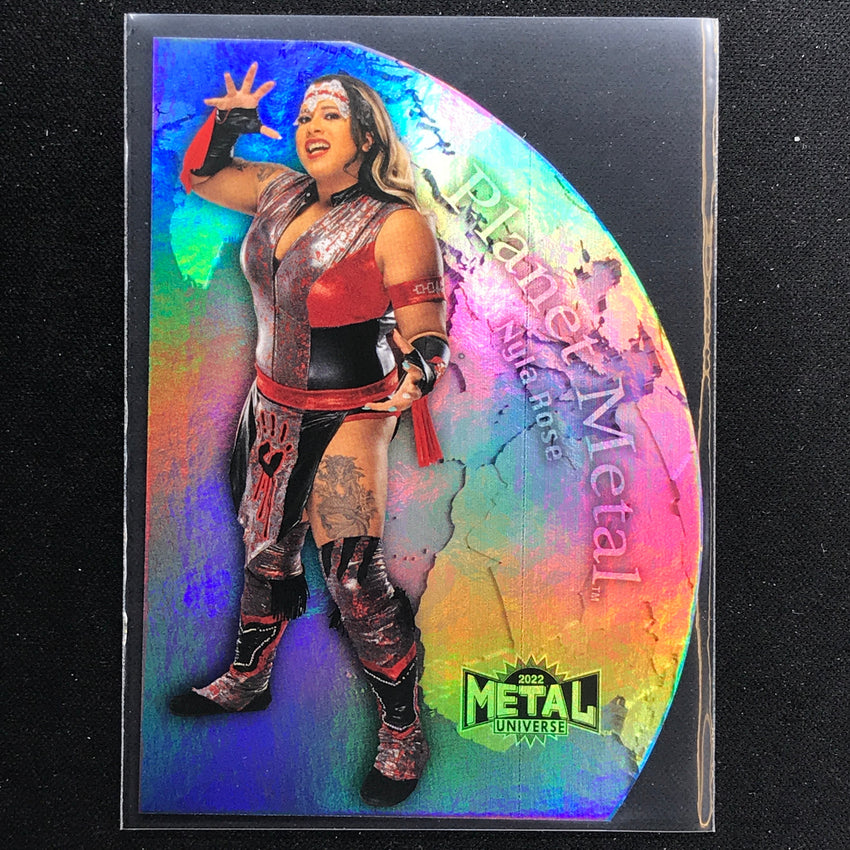 2022 Metal Universe AEW NYLA ROSE Planet Metal Die-Cut Base #3