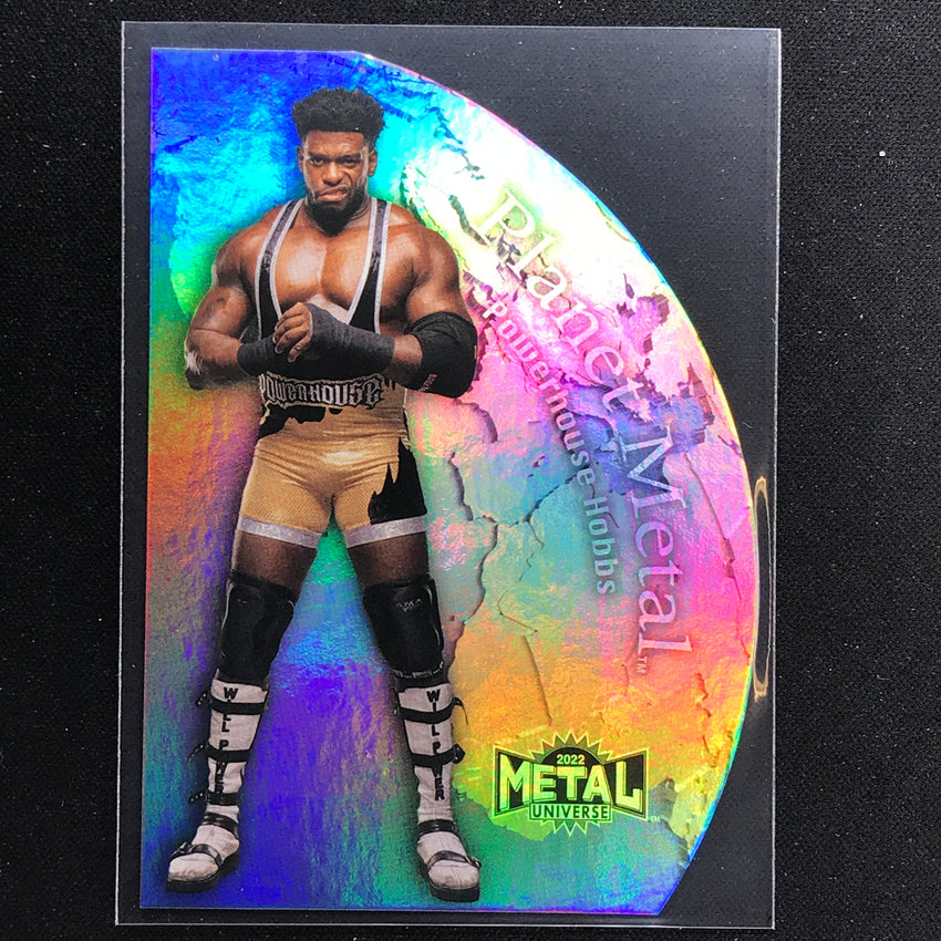 2022 Metal Universe AEW POWERHOUSE HOBBS Planet Metal Die-Cut Base #9
