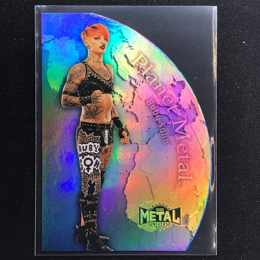 2022 Metal Universe AEW RUBY SOHO Planet Metal Die-Cut Base #13