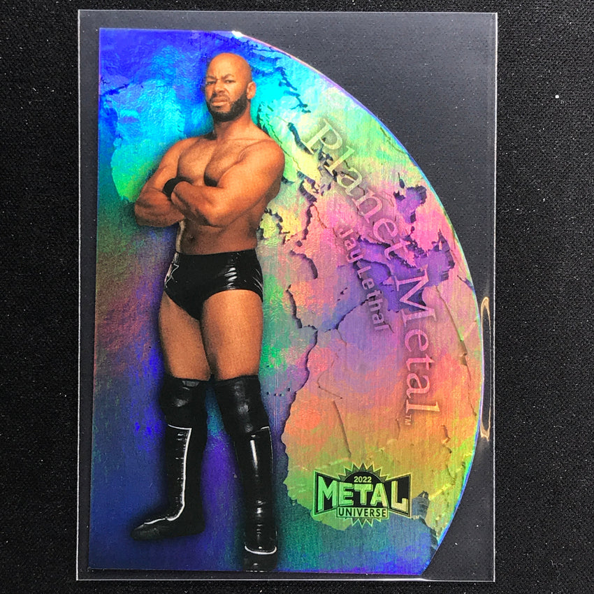 2022 Metal Universe AEW JAY LETHAL Planet Metal Die-Cut Base #14