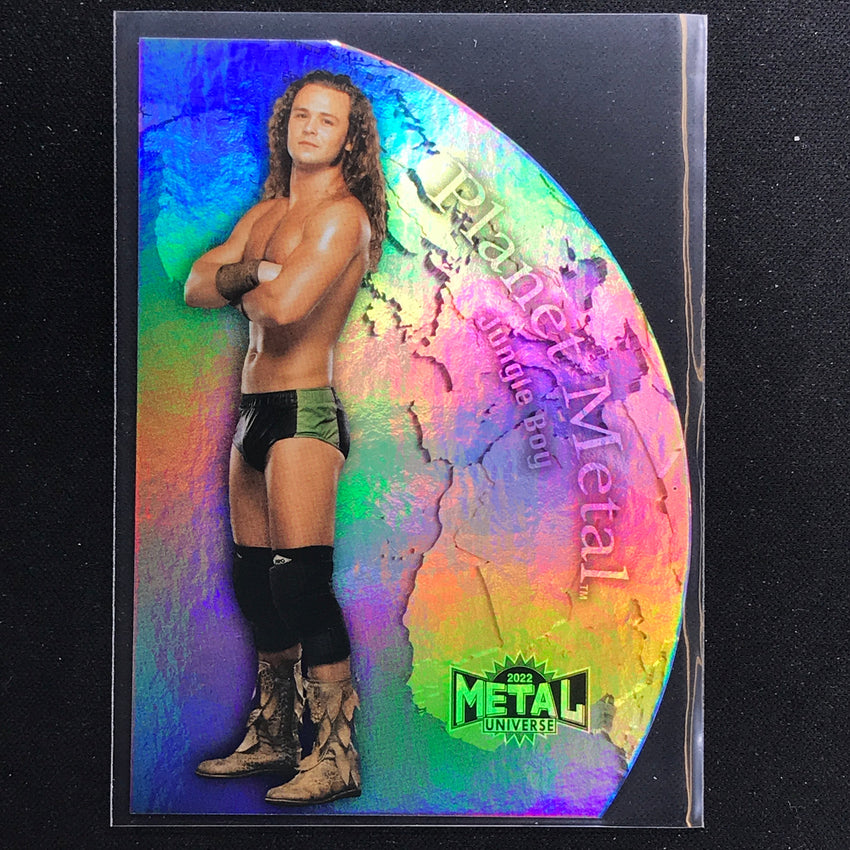 2022 Metal Universe AEW JUNGLE BOY JACK PERRY Planet Metal Die-Cut Base #16