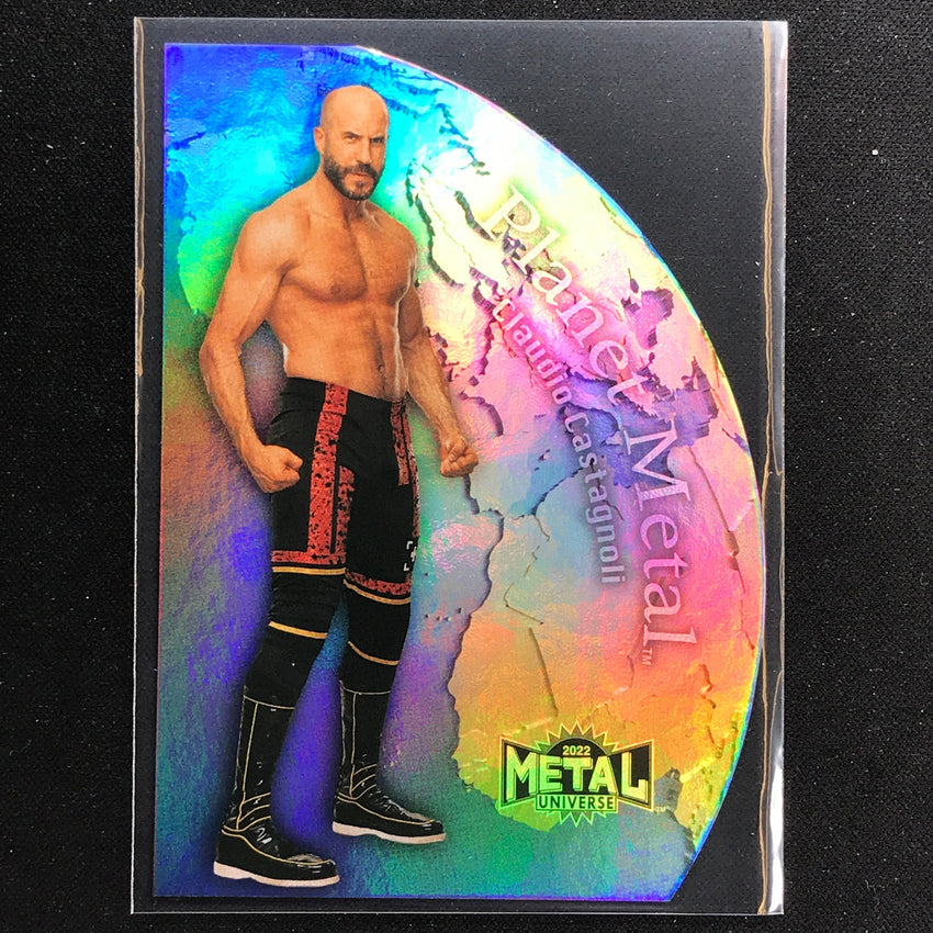 2022 Metal Universe AEW Claudio Castagnoli Planet Metal Die-cut Base No 18