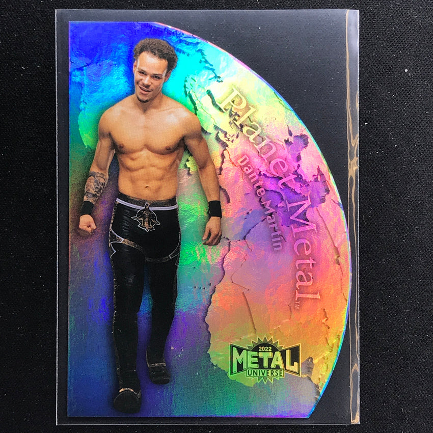 2022 Metal Universe AEW DANTE MARTIN Planet Metal Die-Cut Base #19