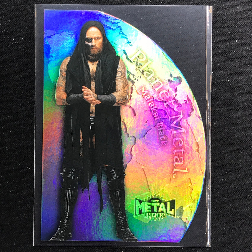 2022 Metal Universe AEW MALAKAI BLACK Planet Metal Die-Cut Base #20