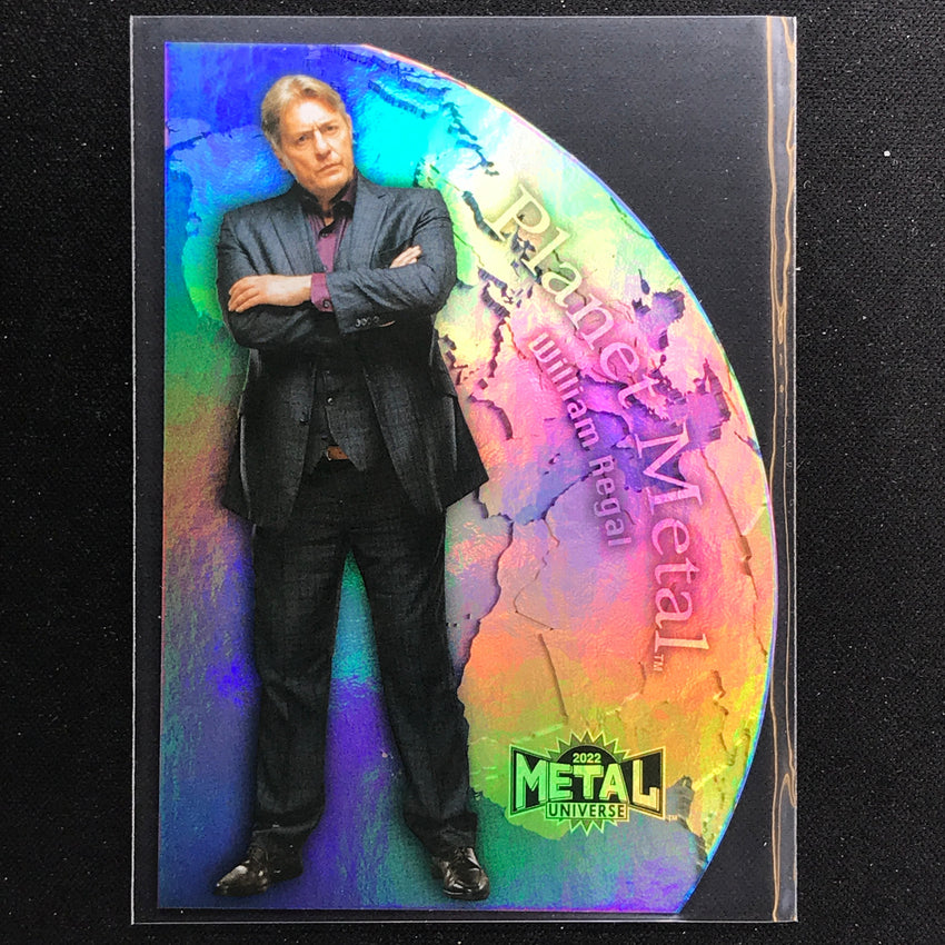 2022 Metal Universe AEW WILLIAM REGAL Planet Metal Die-Cut Base #24