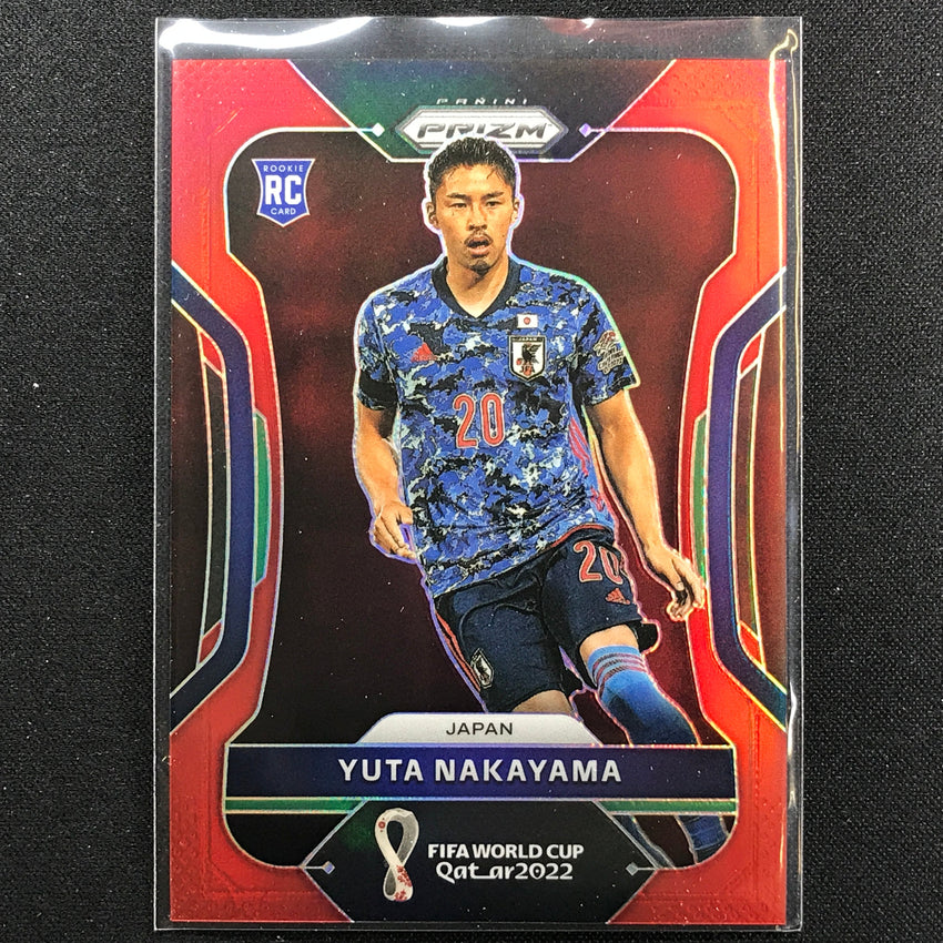 2022 Prizm FIFA World Cup Qatar YUTA NAKAYAMA Rookie Red /399 #126
