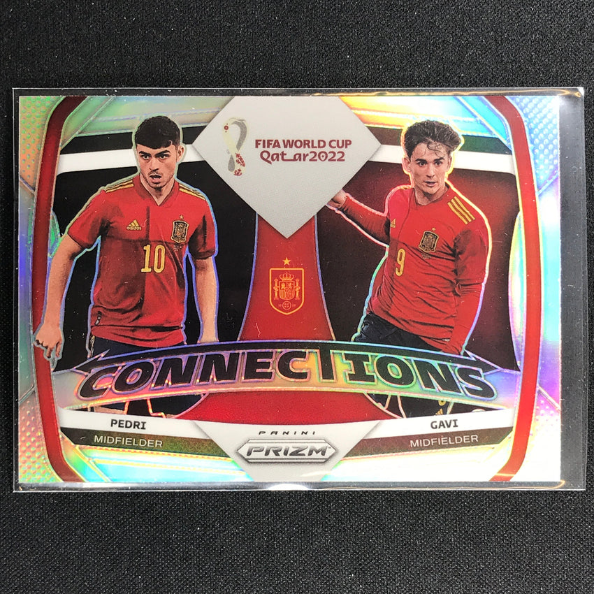 2022 Prizm FIFA World Cup Qatar GAVI PEDRI Connections Silver #9