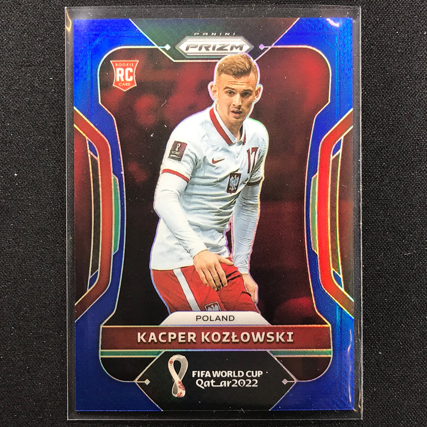2022 Prizm Fifa World Cup Qatar Kacper Kozlowski Rookie Blue /299 No 167