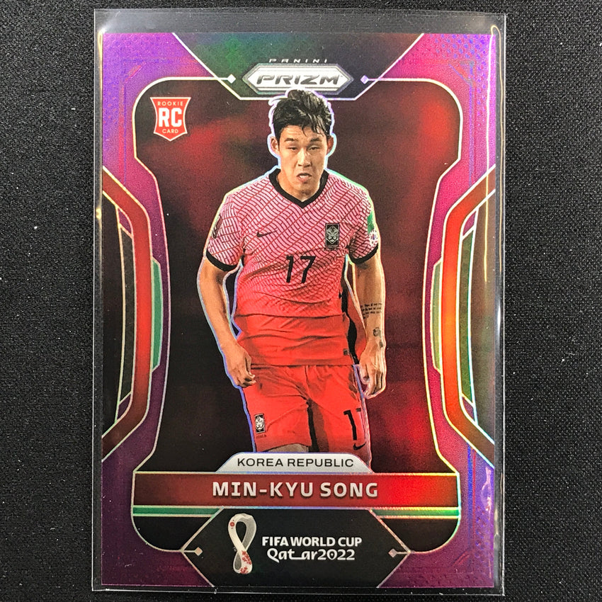 2022 Prizm FIFA World Cup Qatar MIN-KYU SONG Rookie Purple 198/199 #138