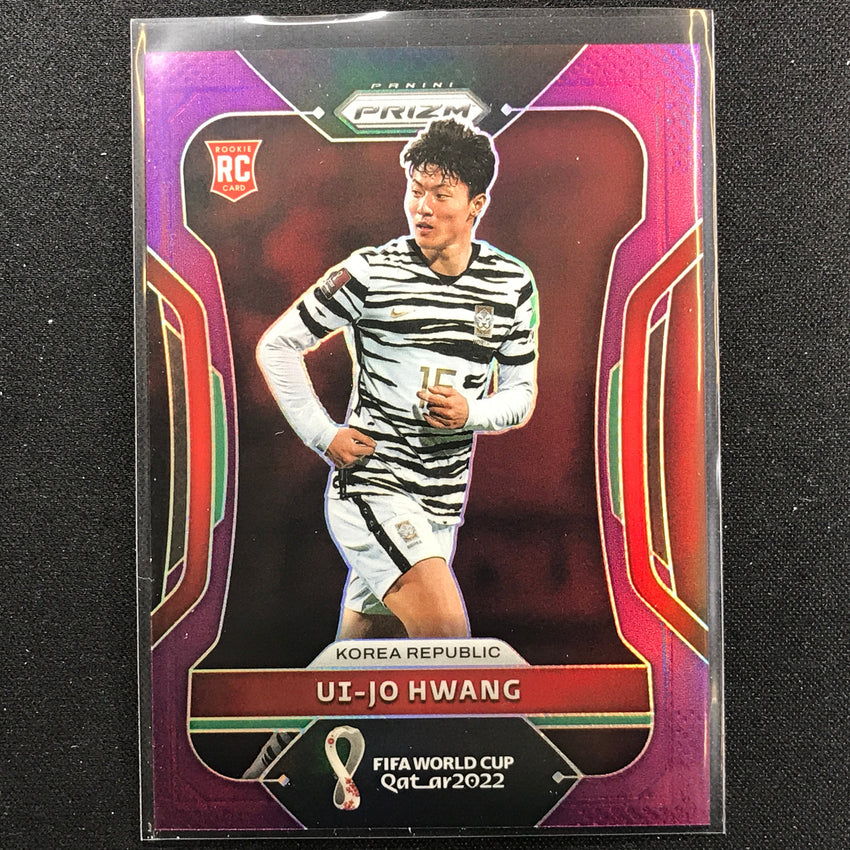 2022 Prizm FIFA World Cup Qatar UI-JO HWANG Rookie Purple 88/199 #140