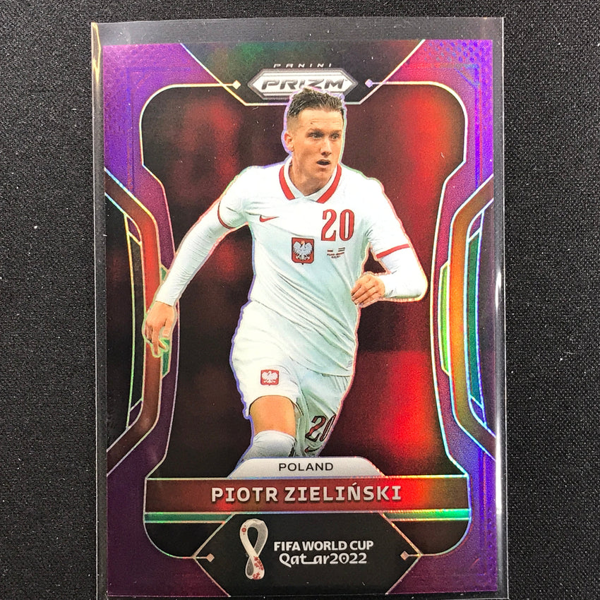 2022 Prizm FIFA World Cup Qatar PIOTR ZIELINSKI Purple 134/199 #169