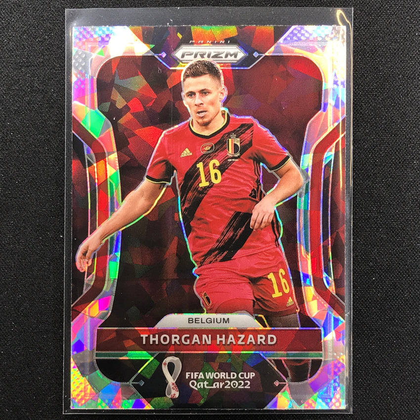 2022 Prizm FIFA World Cup Qatar THORGAN HAZARD Cracked Ice #22