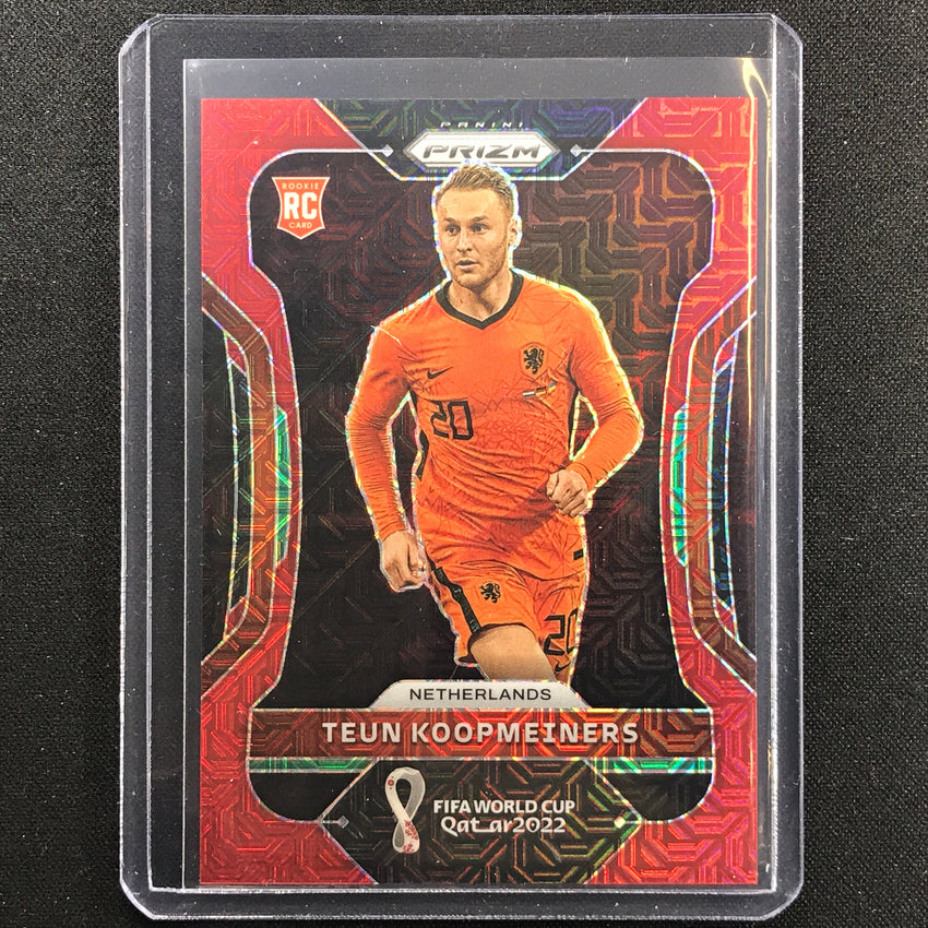 2022 Prizm Fifa World Cup Qatar Teun Koopmeiners Rookie Red Mojo 62/99