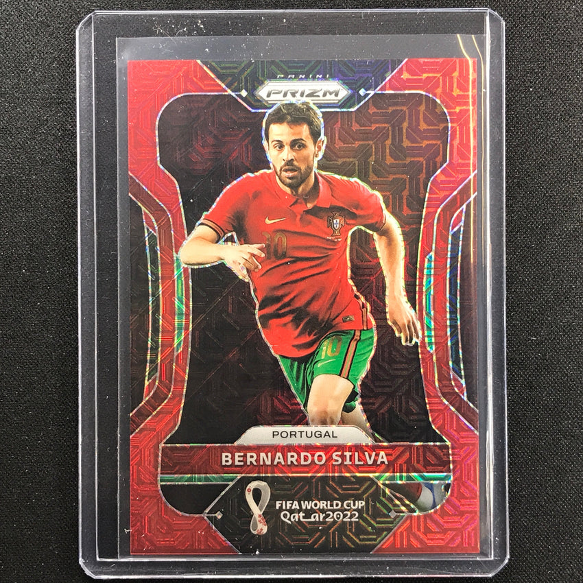 2022 Prizm Fifa World Cup Qatar Bernardo Silva Red Mojo 98/99