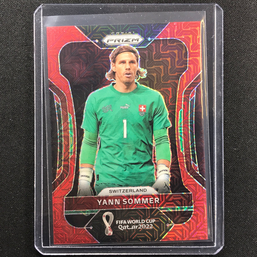 2022 Prizm Fifa World Cup Qatar Yann Sommer Red Mojo 48/99