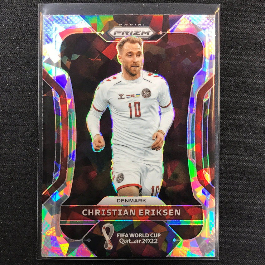 2022 Prizm FIFA World Cup Qatar CHRISTIAN ERIKSEN Cracked Ice #67
