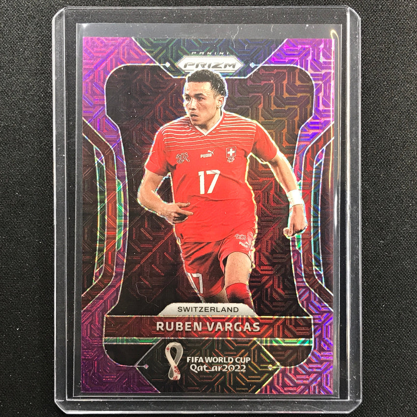 2022 Prizm Fifa World Cup Qatar Ruben Vargas Purple Mojo 47/49