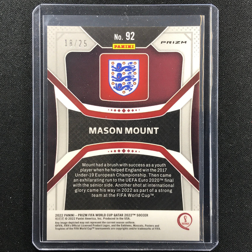 2022 Prizm Fifa World Cup Qatar Mason Mount Orange 18/25