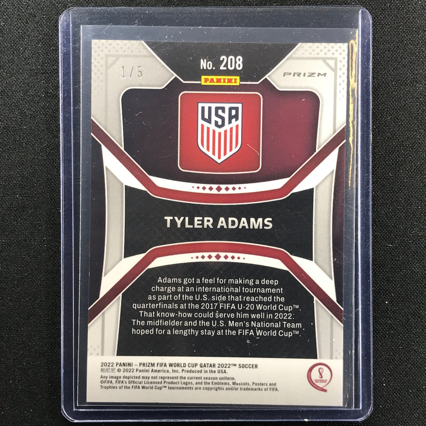 2022 Prizm Fifa World Cup Qatar Tyler Adams Green 1/5