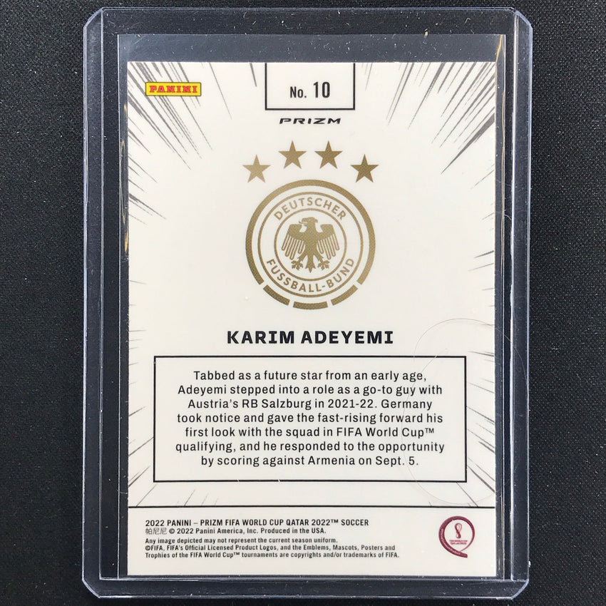 2022 Prizm FIFA World Cup Qatar KARIM ADEYEMI Rookie Manga SSP #10