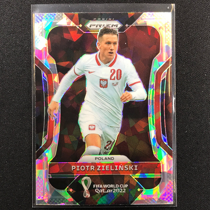2022 Prizm FIFA World Cup Qatar PIOTR ZIELINSKI Cracked Ice #169