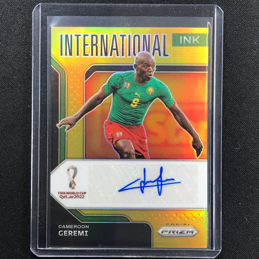 2022 Prizm Fifa World Cup Qatar Geremi International Ink Auto Gold 2/10