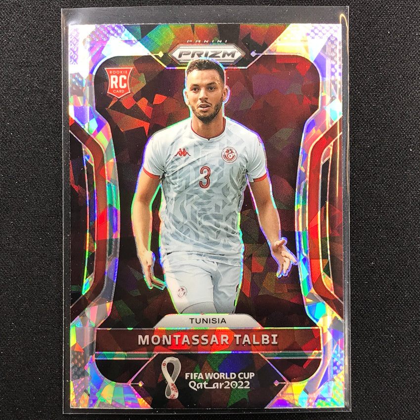 2022 Prizm FIFA World Cup Qatar MONTASSAR TALBI Rookie Cracked Ice #193