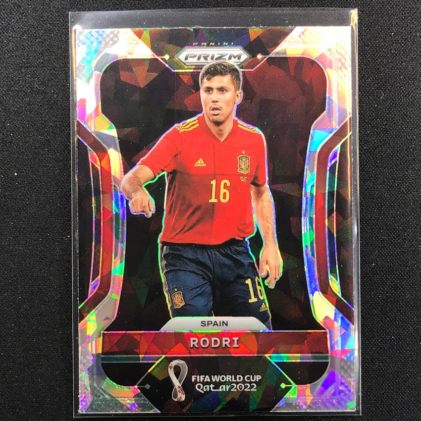 2022 Prizm FIFA World Cup Qatar RODRI Cracked Ice #227