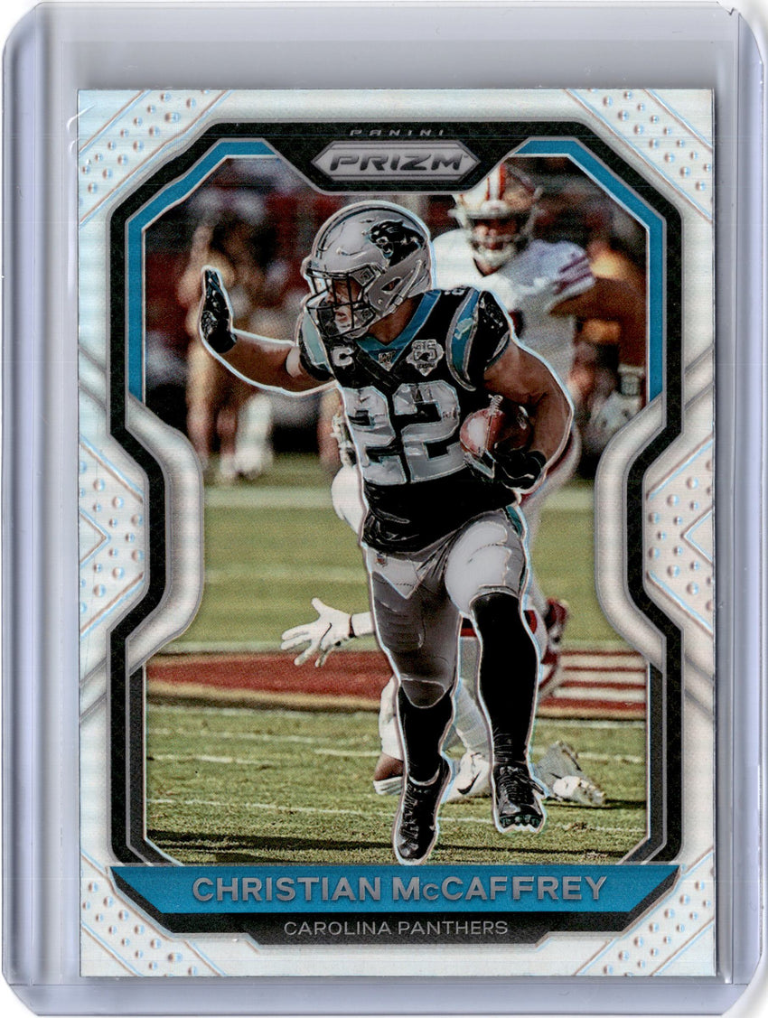 2020 Prizm Football CHRISTIAN MCCAFFREY Silver Prizm #237-Cherry Collectables